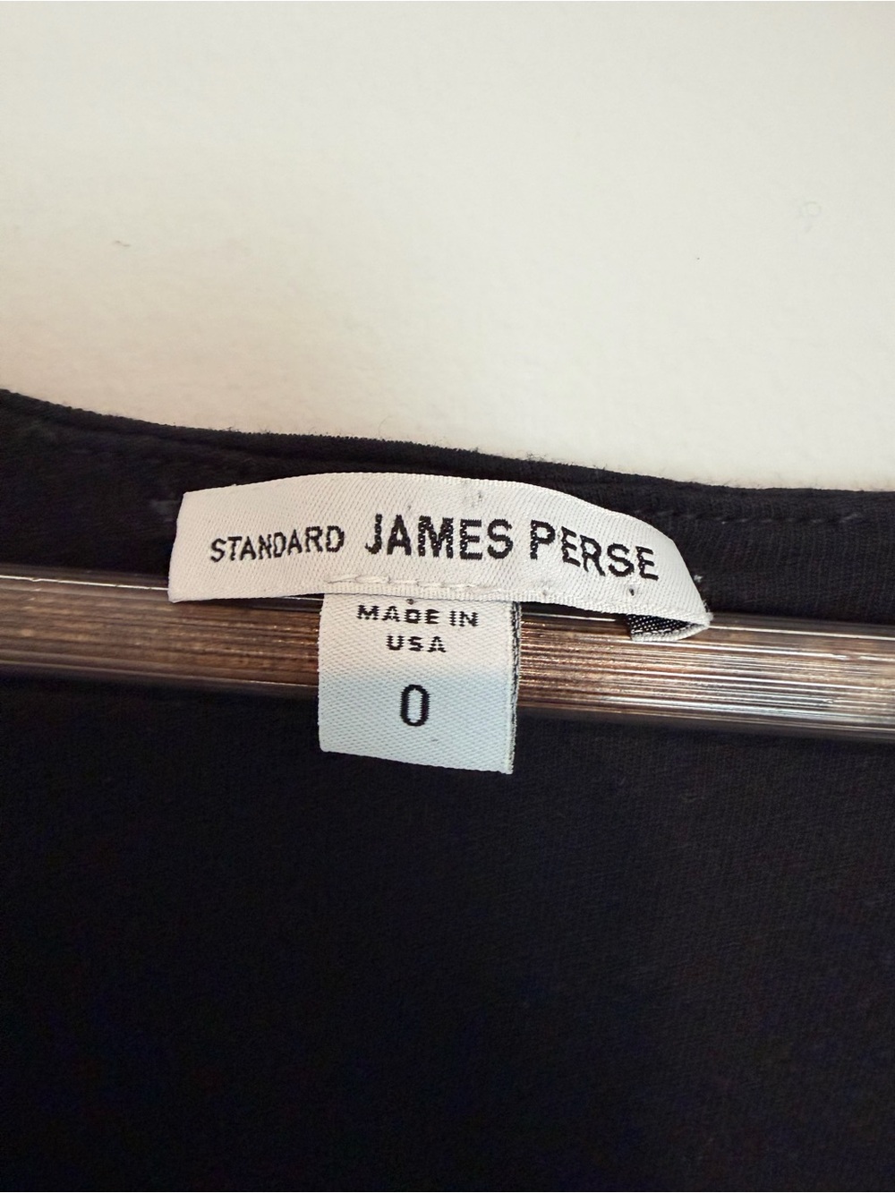 James Perse Black Draped Midi Dress 0 Ruched Bodycon Minimalist Made USA - Picture 3 of 5